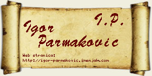 Igor Parmaković vizit kartica